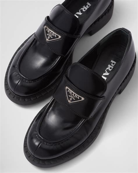 womens vintage black prada loafers|prada buckle loafer ladies.